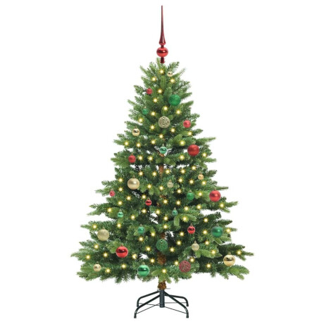 vidaXL Kunstkerstboom met 150 LED met standaard Groen 150 cm PE en PVC afbeelding3 - 1