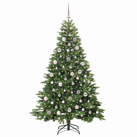 vidaXL Kunstkerstboom met 300 LED met standaard Groen 180 cm PE en PVC afbeelding3 - 1