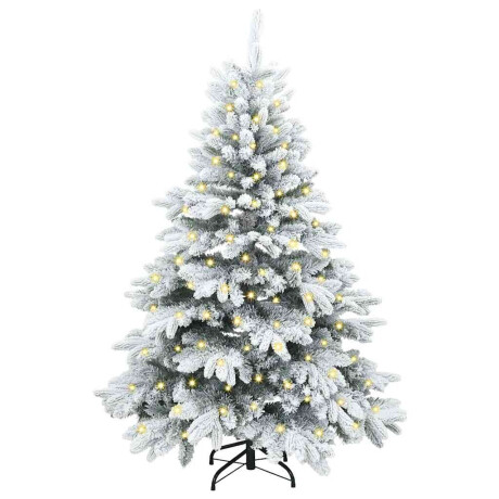vidaXL Kunstkerstboom met 150 LED met standaard Groen 120 cm PE en PVC afbeelding3 - 1