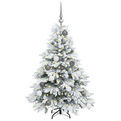 vidaXL Kunstkerstboom met 150 LED met standaard Wit 120 cm PE en PVC afbeelding3 - 1