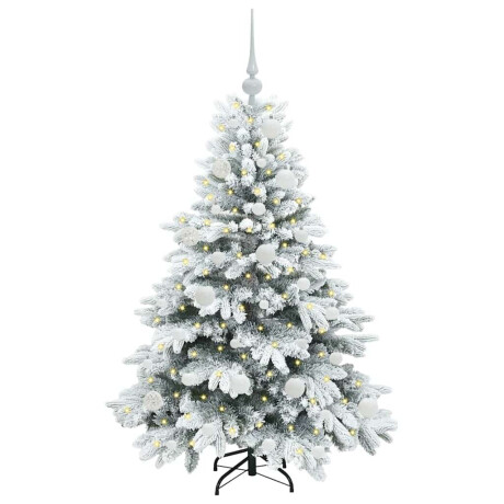 vidaXL Kunstkerstboom met 150 LED met standaard Groen 120 cm PE en PVC afbeelding3 - 1