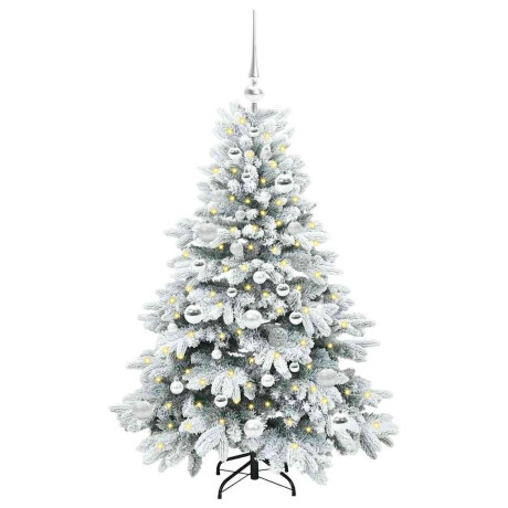 vidaXL Kunstkerstboom met 150 LED met standaard Groen 120 cm PE en PVC afbeelding3 - 1