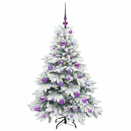 vidaXL Kunstkerstboom met 150 LED met standaard Groen 120 cm PE en PVC afbeelding3 - 1