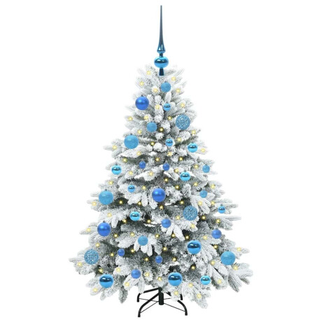 vidaXL Kunstkerstboom met 150 LED met standaard Groen 120 cm PE en PVC afbeelding3 - 1