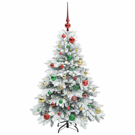 vidaXL Kunstkerstboom met 150 LED met standaard Groen 120 cm PE en PVC afbeelding3 - 1