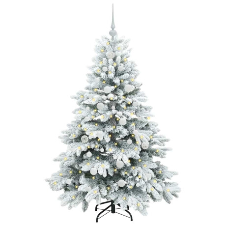 vidaXL Kunstkerstboom met 150 LED met standaard Groen 150 cm PE en PVC afbeelding3 - 1