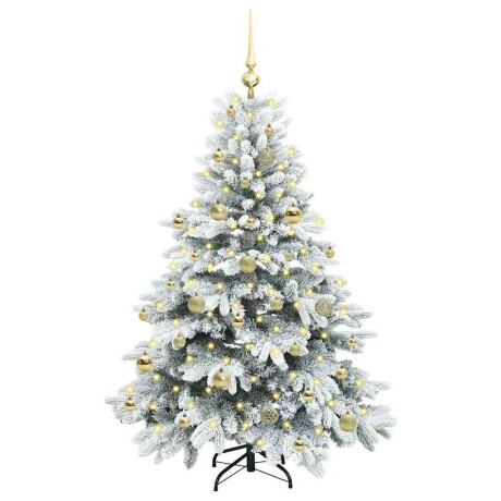 vidaXL Kunstkerstboom met 150 LED met standaard Groen 150 cm PE en PVC afbeelding3 - 1