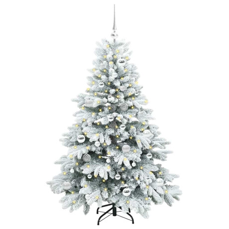 vidaXL Kunstkerstboom met 150 LED met standaard Groen 150 cm PE en PVC afbeelding3 - 1