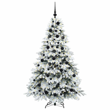 vidaXL Kunstkerstboom met 300 LED met standaard Groen 180 cm PE en PVC afbeelding3 - 1