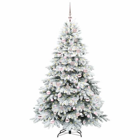 vidaXL Kunstkerstboom met 300 LED met standaard Groen 180 cm PE en PVC afbeelding3 - 1