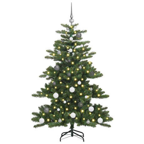 vidaXL Kunstmatige Inklapbare Kerstboom met 150 LED's Groen 150 cm PVC afbeelding3 - 1