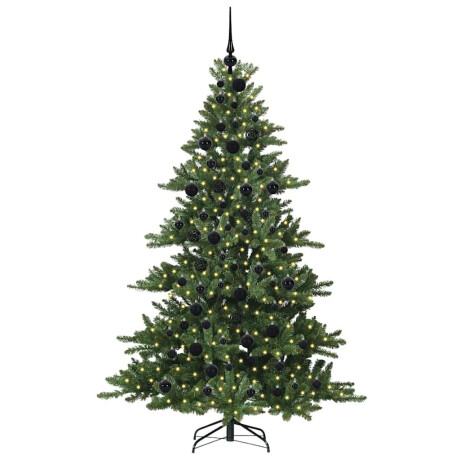 vidaXL Kunstmatige Inklapbare Kerstboom met 300 LED's Groen 180 cm PVC afbeelding3 - 1