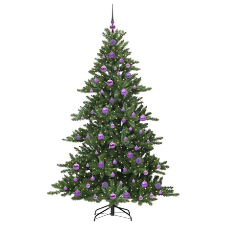 vidaXL Kunstmatige Inklapbare Kerstboom with LEDs 180cm PVC afbeelding3 - 1