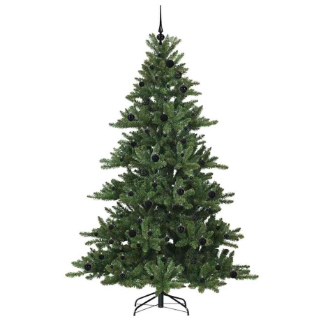 vidaXL Kunstmatige Inklapbare Kerstboom Groen 210 cm PVC en staal afbeelding3 - 1
