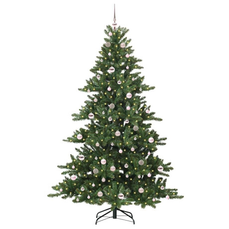 vidaXL Kunstmatige Inklapbare Kerstboom Groen 210 cm PVC en staal afbeelding3 - 1
