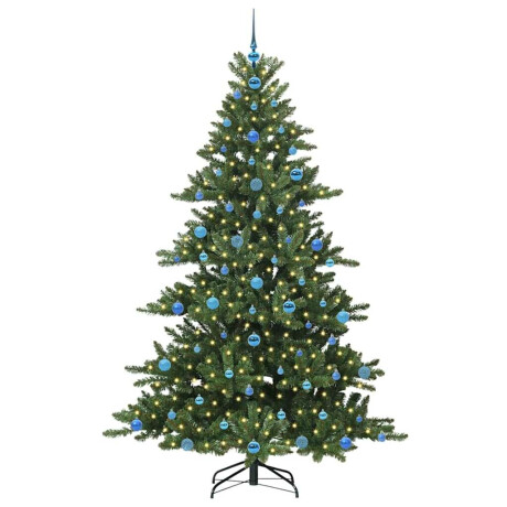 vidaXL Kunstmatige Inklapbare Kerstboom Groen 210 cm PVC en staal afbeelding3 - 1
