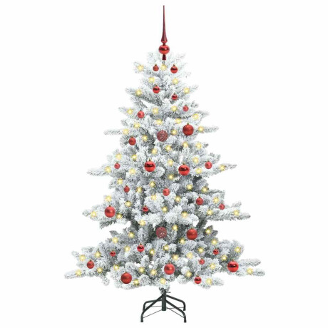 vidaXL Kunstmatige Inklapbare Kerstboom Wit 150 cm PVC en staal afbeelding3 - 1