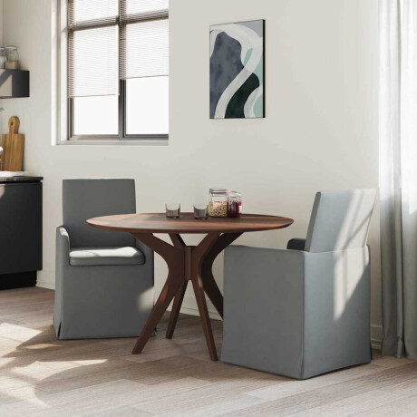 vidaXL Eettafelstoelen 2 pcs Donkergrijs 57 x 67 x 95 cm Stof afbeelding3 - 1