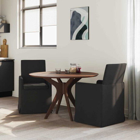 vidaXL Eettafelstoelen 2 pcs Zwart 57 x 67 x 95 cm Stof afbeelding3 - 1