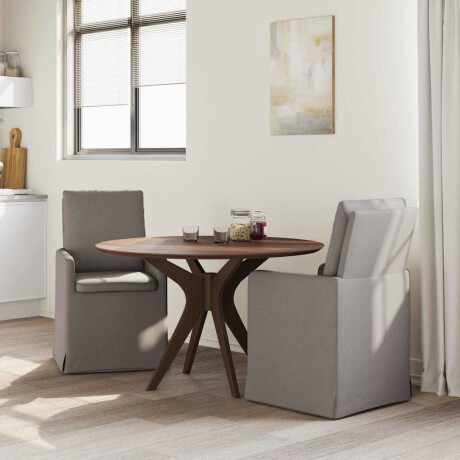 vidaXL Eettafelstoelen 2 pcs Taupe 57 x 67 x 98 cm Stof afbeelding3 - 1