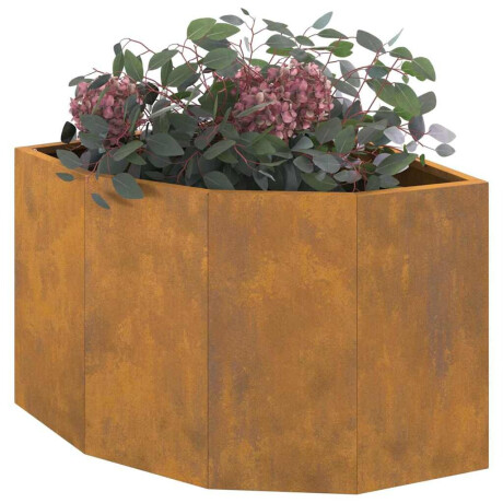 vidaXL Hoek Plantbak Roestig 45 x 45 x 35 cm Cortenstaal afbeelding3 - 1