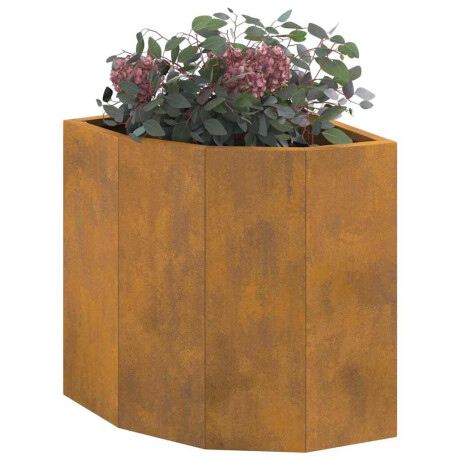 vidaXL Hoek Plantbak Roestig 30 x 30 x 35 cm Cortenstaal afbeelding3 - 1