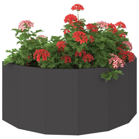 vidaXL Plantenbak Zwart 90 x 45 x 35 cm Staal afbeelding3 - 1