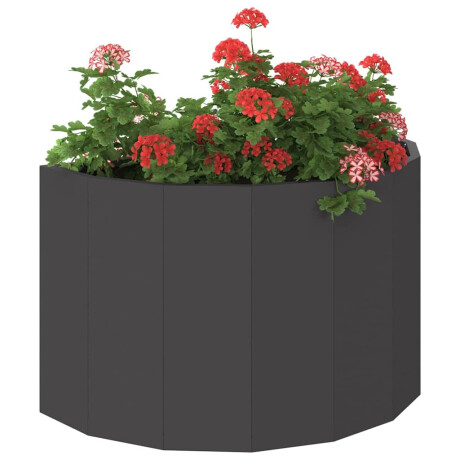 vidaXL Plantenbak Zwart 60 x 30 x 35 cm Staal afbeelding3 - 1
