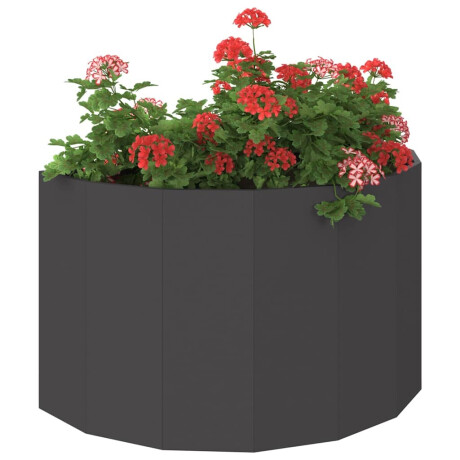 vidaXL Plantenbak Zwart 90 x 45 x 50 cm Staal afbeelding3 - 1