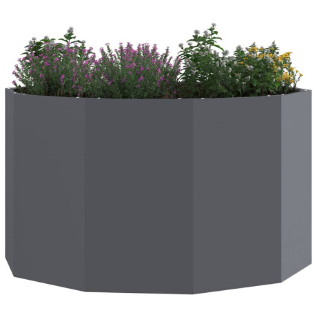 vidaXL Plantenbak Antraciet 90 x 90 x 50 cm Staal afbeelding3 - 1
