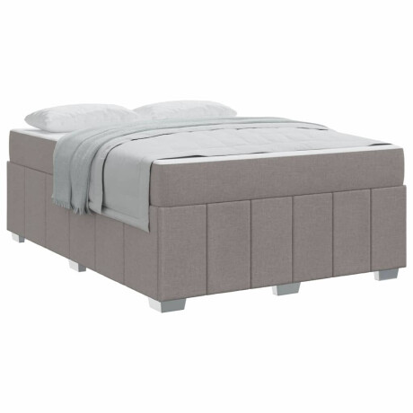 vidaXL Bedframe Taupe 160 x 200 cm Stof afbeelding3 - 1