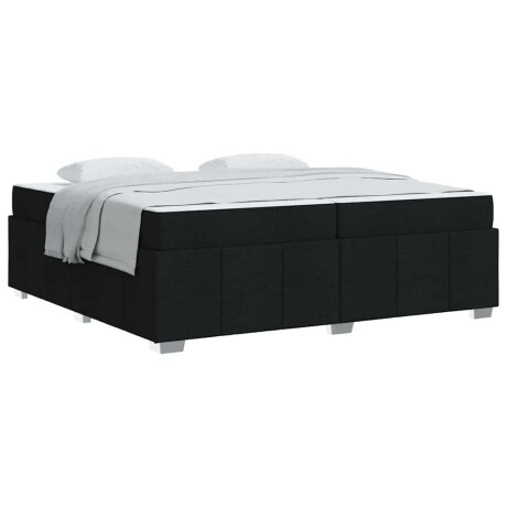 vidaXL Bedframe Zwart 200 x 200 cm Stof afbeelding3 - 1
