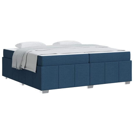 vidaXL Bedframe Anders Blauw 200 x 200 cm Stof afbeelding3 - 1