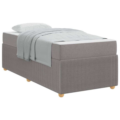 vidaXL Bedframe Anders Taupe 90 x 200 cm Stof afbeelding3 - 1