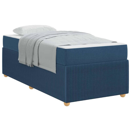 vidaXL Bedframe Anders Blauw 90 x 200 cm Stof afbeelding3 - 1