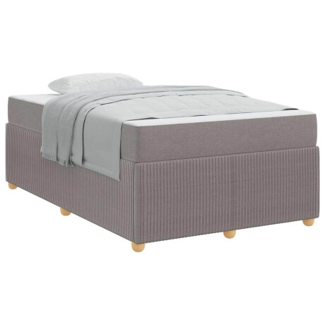 vidaXL Bedframe Anders Taupe 120 x 190 cm Stof afbeelding3 - 1