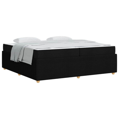 vidaXL Bedframe Anders Zwart 200 x 200 cm Stof afbeelding3 - 1