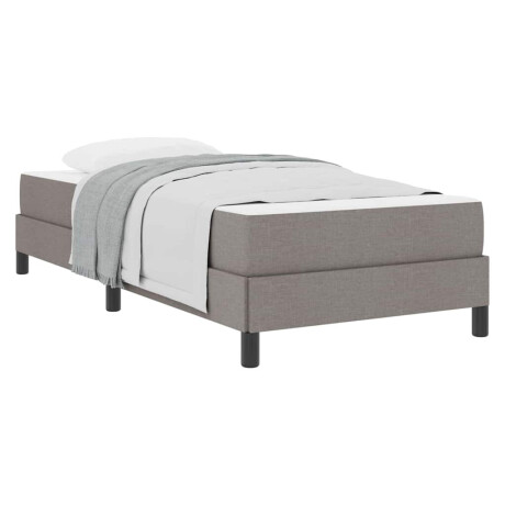 vidaXL Boxspringbed met matras Taupe 80 x 200 cm Stof afbeelding3 - 1