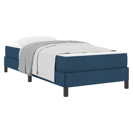 vidaXL Boxspringbed met matras Blauw 90 x 200 cm Stof afbeelding3 - 1