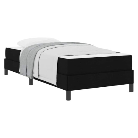 vidaXL Boxspringbed met matras Zwart 100 x 200 cm Stof afbeelding3 - 1