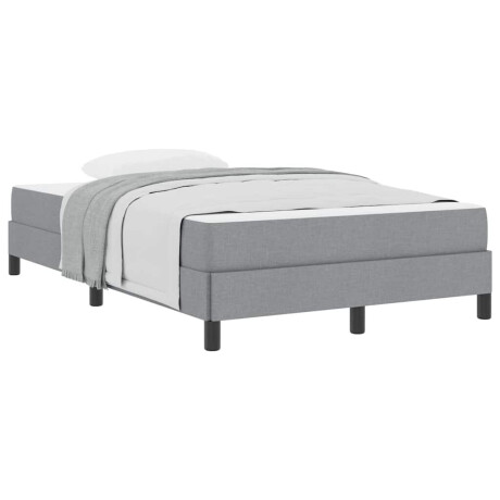vidaXL Boxspringbed met matras Lichtgrijs 120 x 200 cm Stof afbeelding3 - 1
