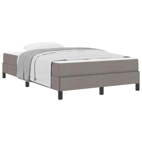 vidaXL Boxspringbed met matras Taupe 120 x 200 cm Stof afbeelding3 - 1