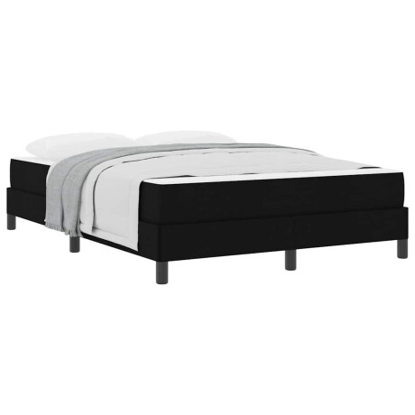 vidaXL Boxspringbed met matras Zwart 140 x 200 cm Stof afbeelding3 - 1