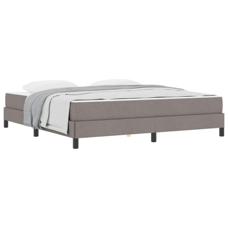 vidaXL Boxspringbed met matras Taupe 180 x 200 cm Stof afbeelding3 - 1