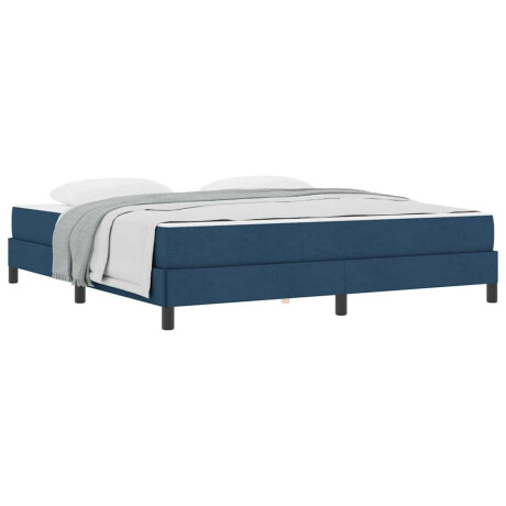 vidaXL Boxspringbed met matras Blauw 180 x 200 cm Stof afbeelding3 - 1