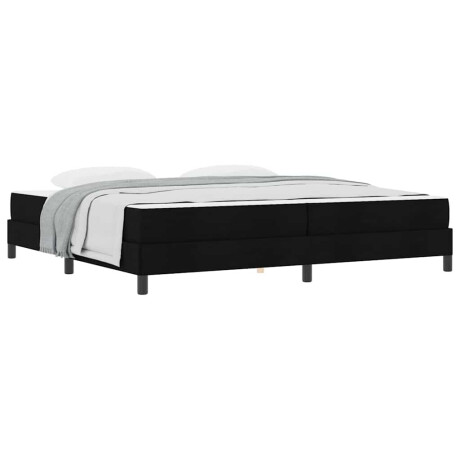 vidaXL Boxspring bed Anders Zwart 200 x 200 cm Stof afbeelding3 - 1