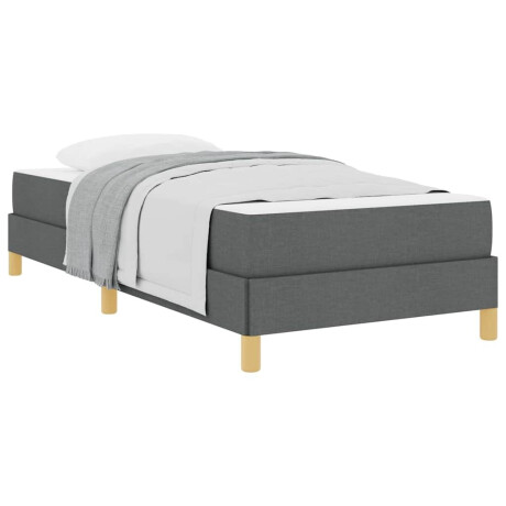 vidaXL Boxspring bed Taupe, Bruin 80 x 200 cm Stof, Engineered Hout afbeelding3 - 1