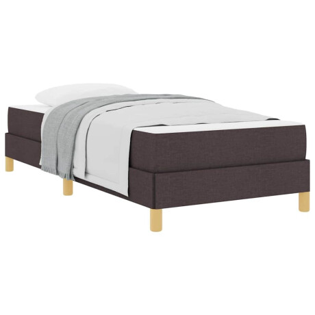 vidaXL Boxspring bed Bruin 90 x 190 cm Stof, Engineered Hout afbeelding3 - 1