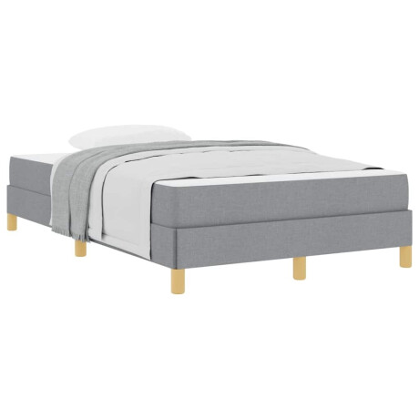 vidaXL Boxspring bed Taupe, Bruin 120 x 200 cm Stof, Engineered Hout afbeelding3 - 1