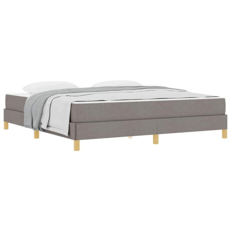 vidaXL Boxspring bed Taupe, Bruin 180 x 200 cm Stof, Engineered Hout afbeelding3 - 1